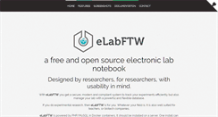 Desktop Screenshot of elabftw.net