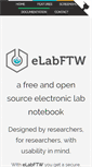Mobile Screenshot of elabftw.net